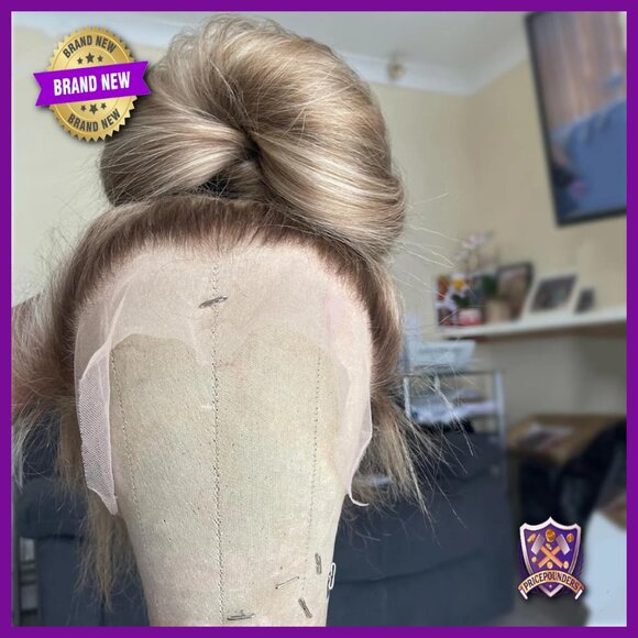 360 Lace Front Human Hair Wig 14 Inch Pre Plucked Full End Brazilian